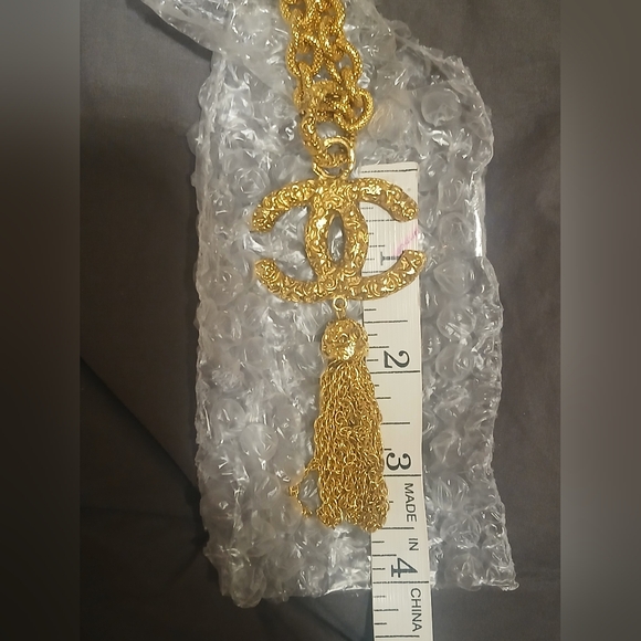 CHANEL Lava Cocomark 1993A Gold Chain Necklace - Picture 4 of 5